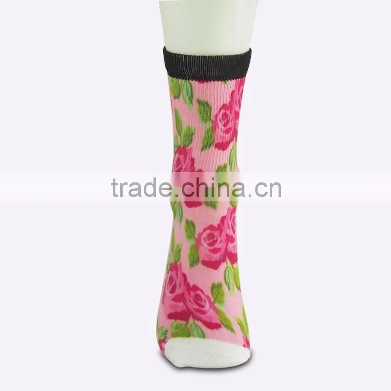 fashion custom design sublimation socks men fancy dress socks 3D print 360 degree seamless socks