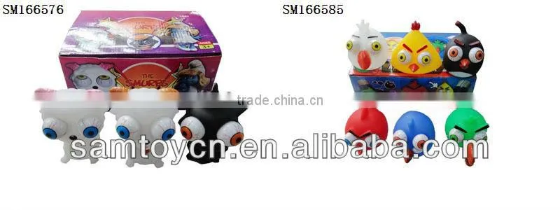 Vinyl rolling pop eye animal toy