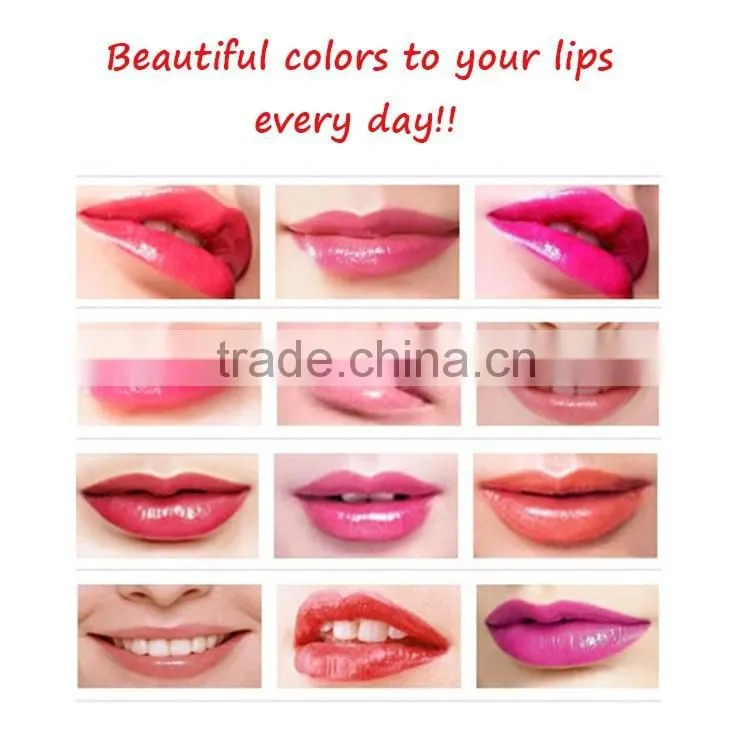 Private label 25 shades waterproof lipstick clours lipgloss with factory price
