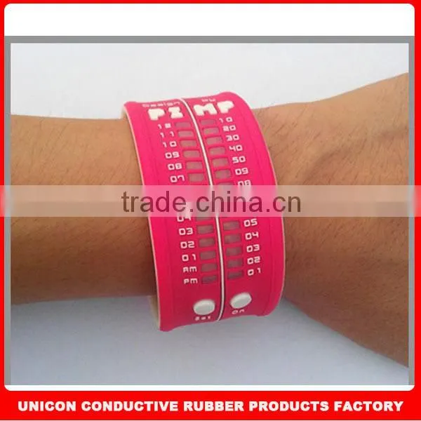 New arrival best silicone led watch of special design various color
