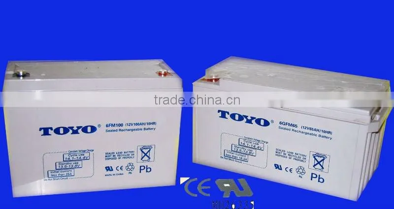 Deep cycle solar battery12V65AH