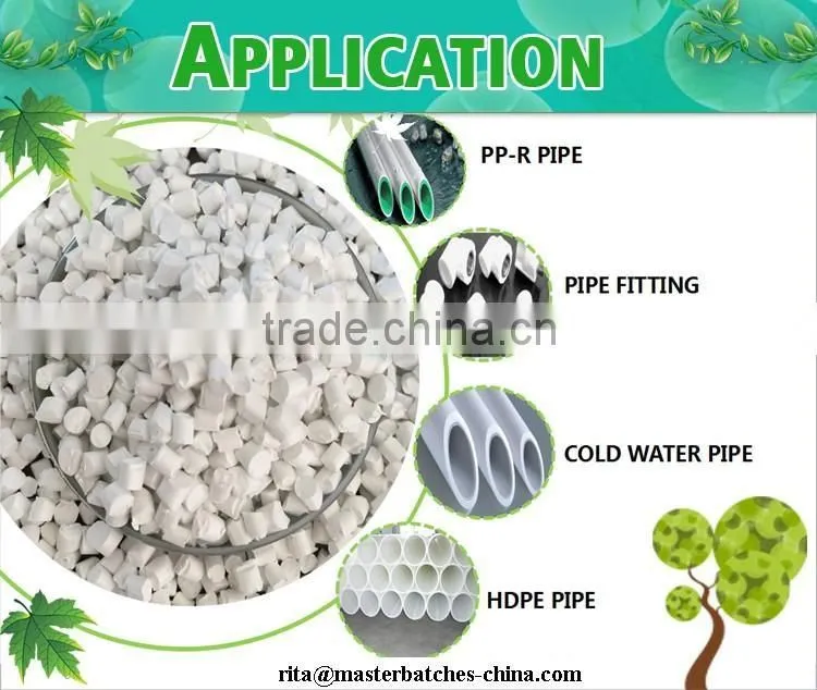 HDPE/LDPE/LLDPE white masterbatch for making packaging film and plastic bag