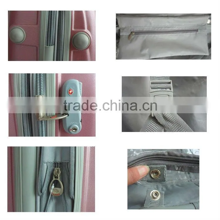 2014 china supplier cheap durable abs/pc trolley luggage hard plastic roller luggage 20'' / 24'' / 28'' OEM accept