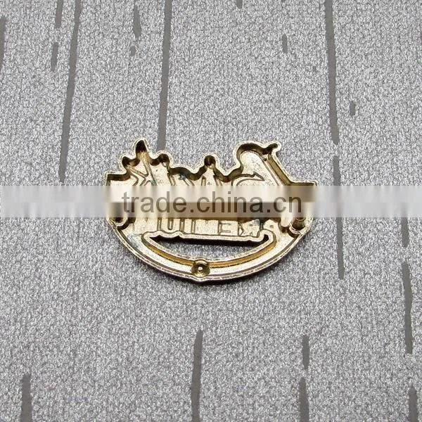 2015 Customized Gold Metal Tags Logo