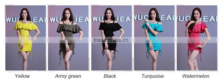 Wuchieal Cotton Belly Dance Dress with DIY Length and Panty