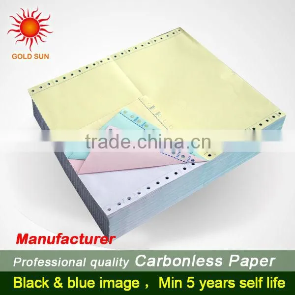 2-3ply high quality super Carbonless Paper blue image ( NCR PAPER) copy paper