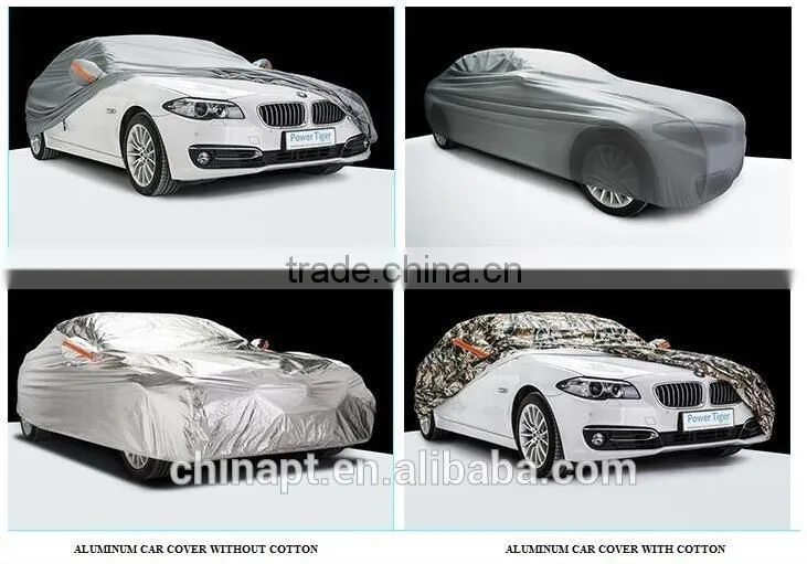 UV protection silver color car covers PEVA cotton waterproof accessoire auto