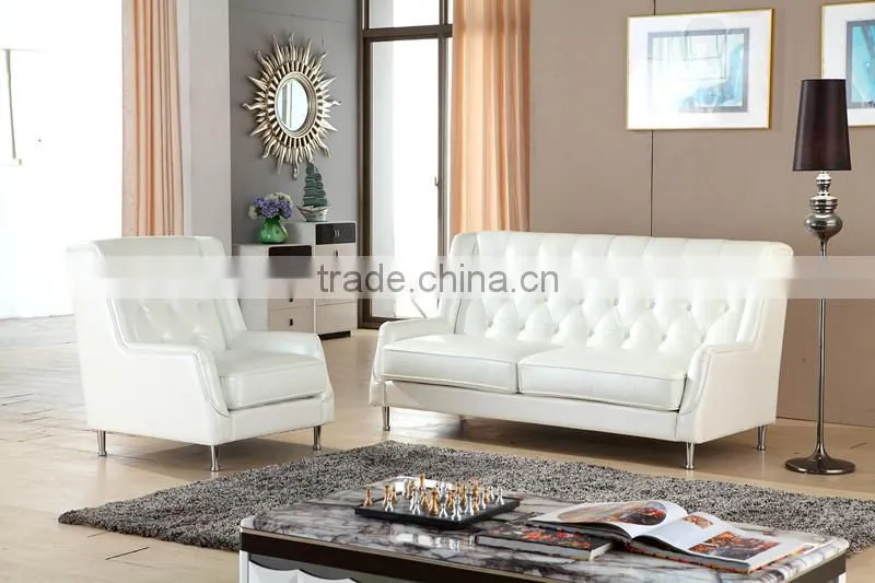 High quality leather chesterfield sofa set, classic sofa