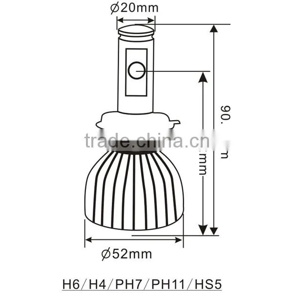 Hi/Low Beam Cree Led Head Light