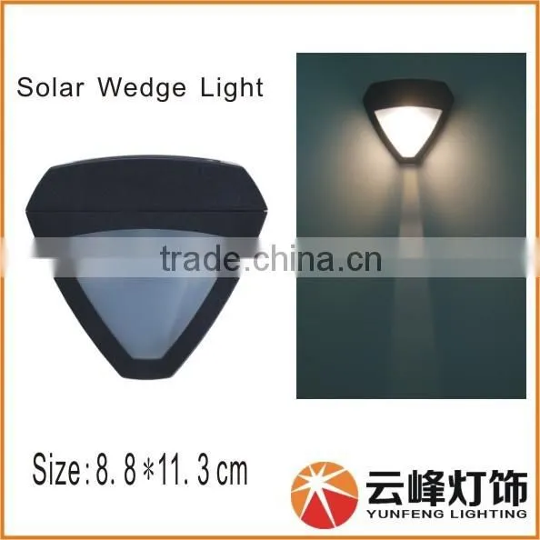 2 LED solar wall light wall mounted outdoor solar lights