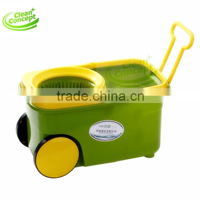 360 Floor Spin Mop with Large Wheels and Magic Mop