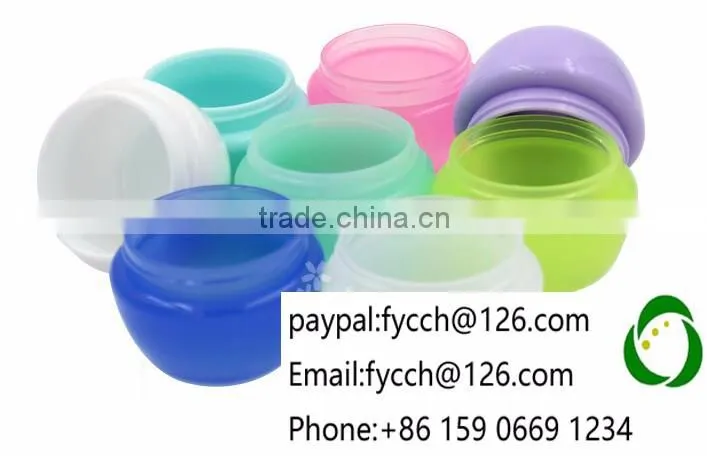 30g Blue Plastic jar container with plastic lid cap