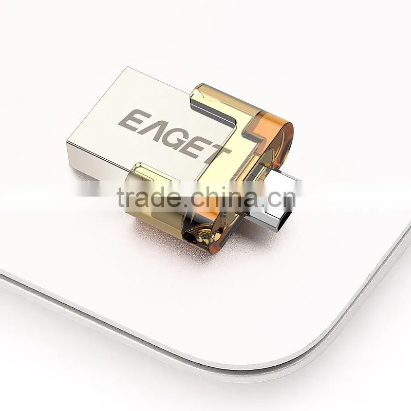 EAGET mobile phone pen drive V8 dual USB otg mobile phone usb flash drive