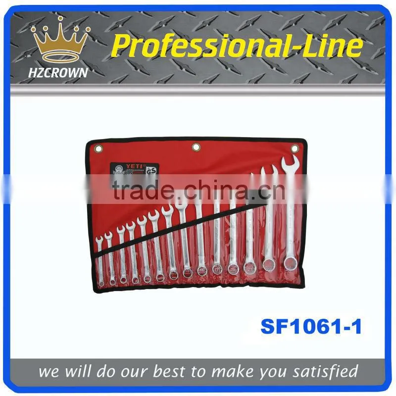 14pcs combination wrench in tool bag