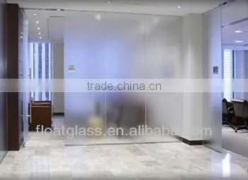 4.0-12.0mm clear satinated glass/tempered frosted glass manufacturer