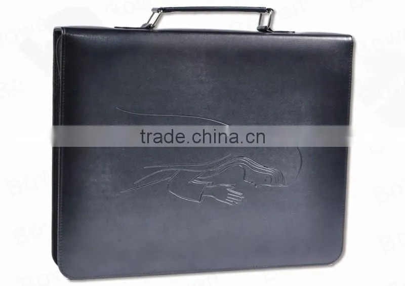 handmade men leather office briefcase