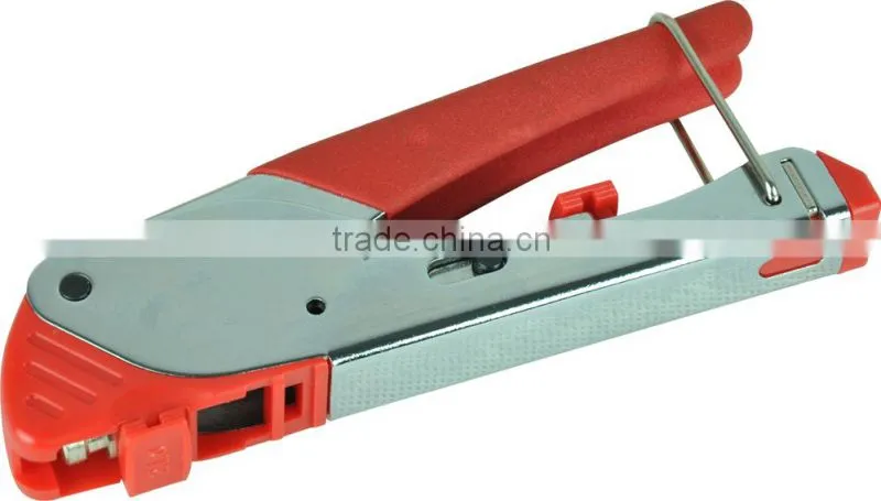 Coaxial Water-proof Connector Compression Tool Crimping Tool with replaceable compression head RG6 crimp tool LS-H518E
