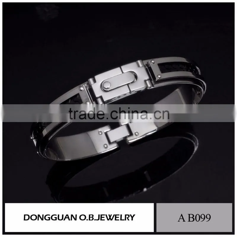 Customized Logo Bio Magnetic Bracelet Genuine Mens Handmade Braided Leather Jewelry Bracelet