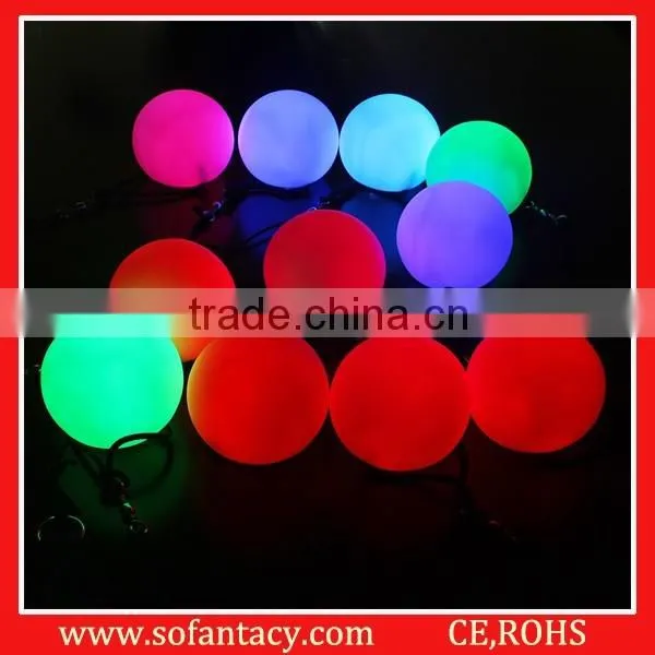 High Quality Led Spin Balls, Led Flashing Light Poi Ball