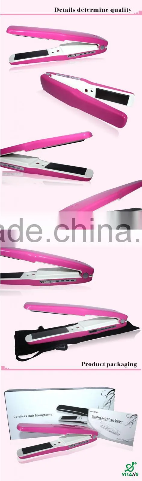 2015 New product Cordless Ceramic Hair Straightener