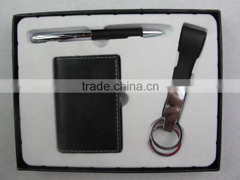 gifts card case keychain metal ball-point pen sets TS-p00413