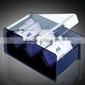 Clear desk elegant acrylic name card holder/stand