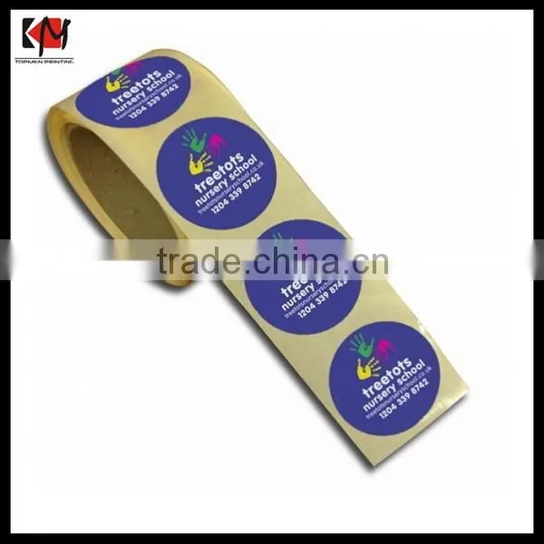 Low price OEM custom adhesive sticker stick on label