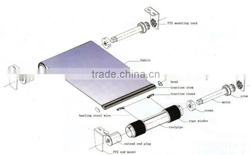 2015 home decoration window full cassette retractable awning