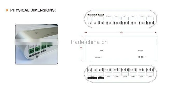 Professional DMX/RDM Signal Amplifier and Power Splitter