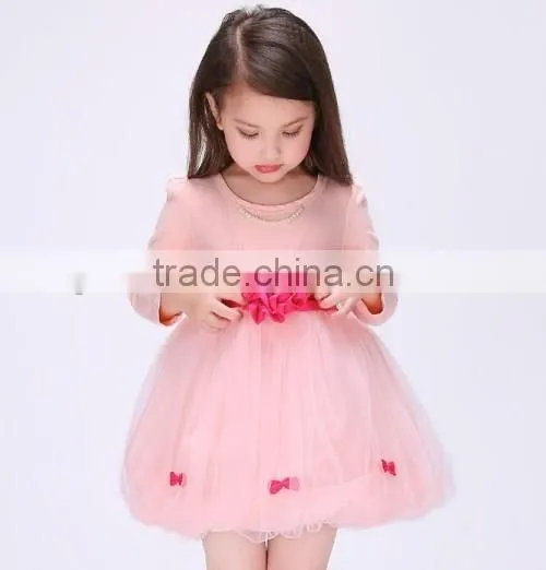 spring autum lace kids party wear dresses for girls lovely baby kids clothes girls dresses
