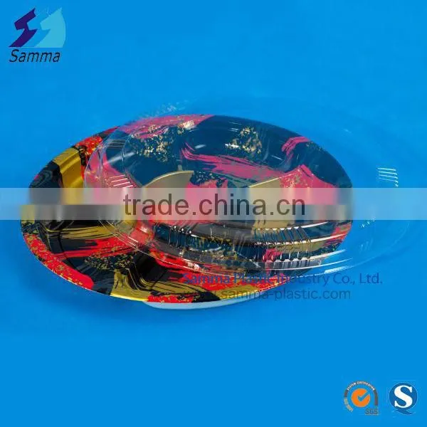 disposable plastic plate for food