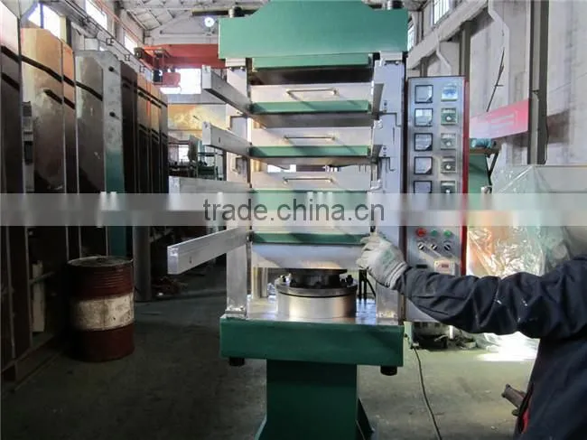 Rubber tile press with moulds/rubber floor tiles making machine with molds