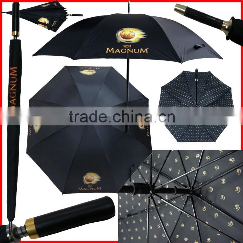 28inch cheap solid strong windproof golf wholesale umbrella