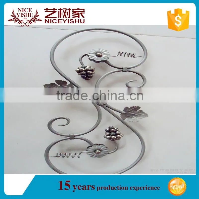 wrought iron flowers and leaves for gate, fence, railing
