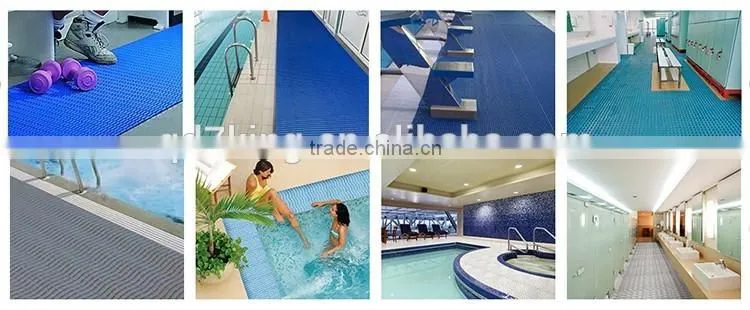 QINGDAO 7KING anti slip woven plastic bath PVC Floor Mat