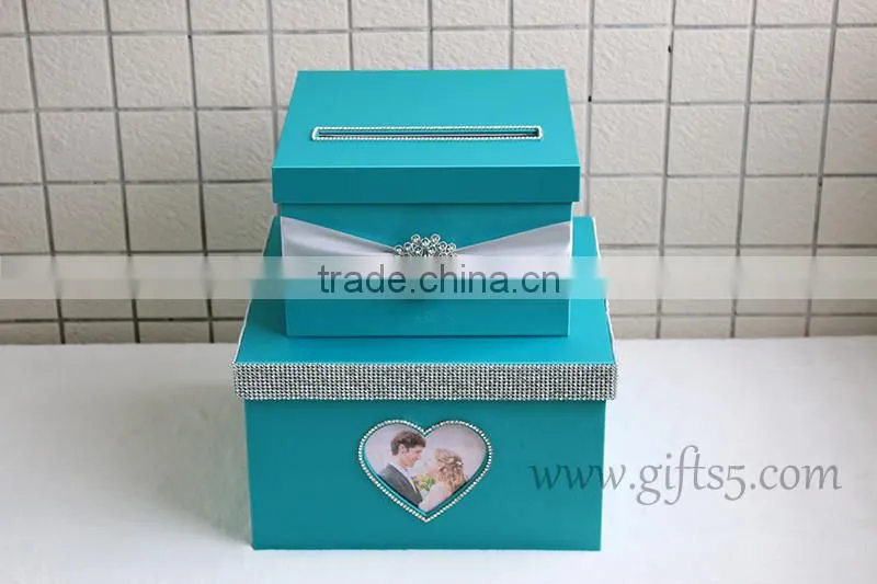 Elegant Handmade wedding card holder made in China wedding card box supplier