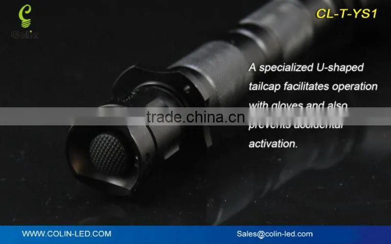 high brightness rechargeable led tactical flashlight