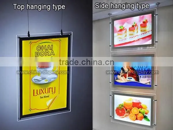Expo popular acrylic advertising led screen display with scrolling letters