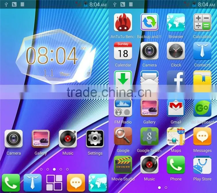 4.5inch smart phone android 4.4 mtk6572 dual core android phone