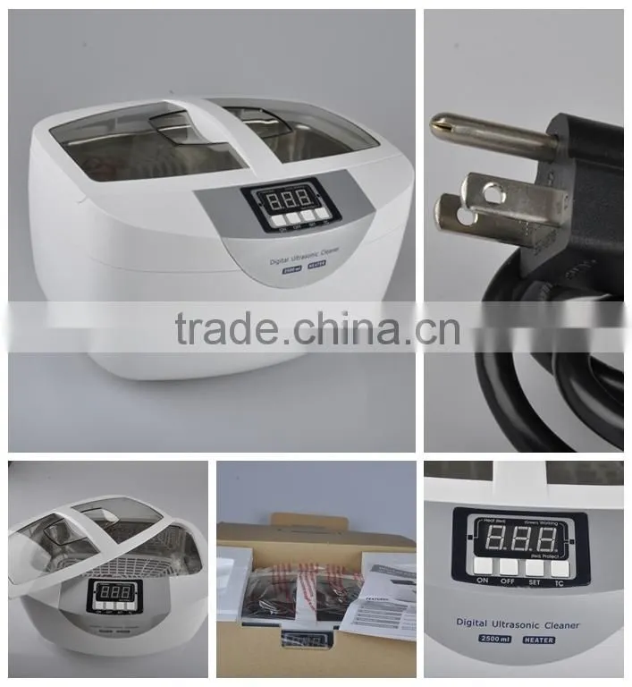 Fashion style digital dental false teeth ultrasonic cleaner machine