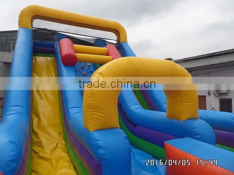 large inflatable bouncer castle and slide combo,huge inflatable obstacle course