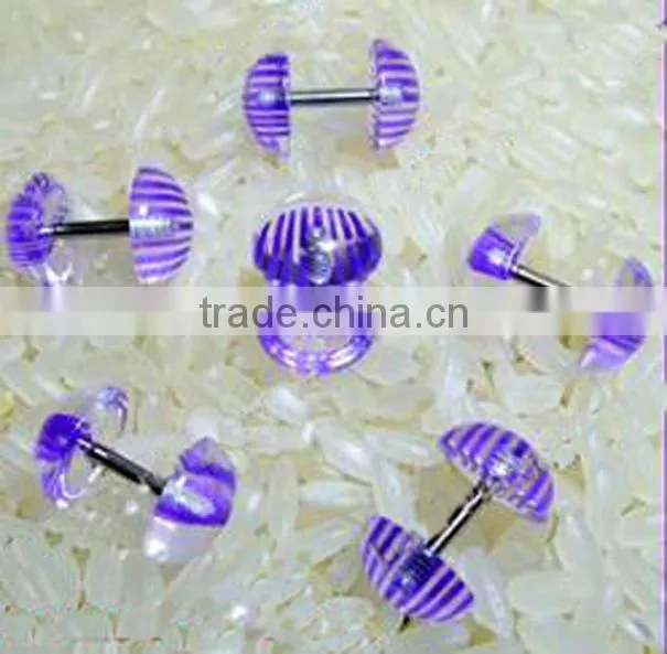 Crystal Body Lip Piercing Clear Labret Ring & Studs Jewelry