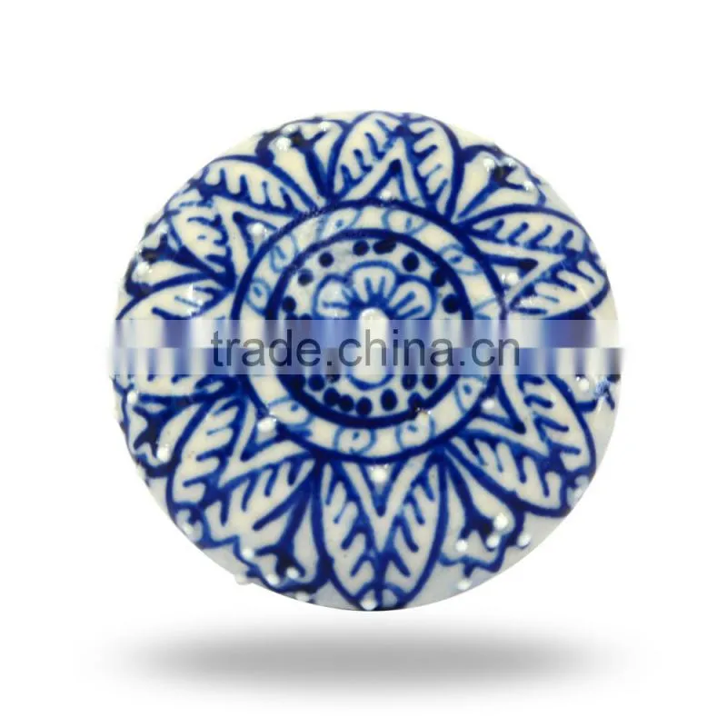 Ceramic Red Vector Square Knob