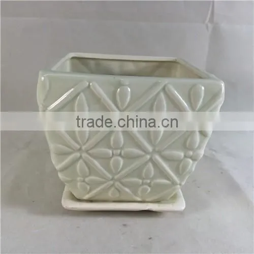 GREEN MODEN INDOOR Decoration CERMIC PLOWER POT
