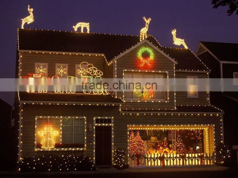 Multi color changing christmas home decor globe string lights