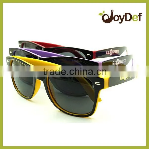 Promotional pc sun glasses with brand name