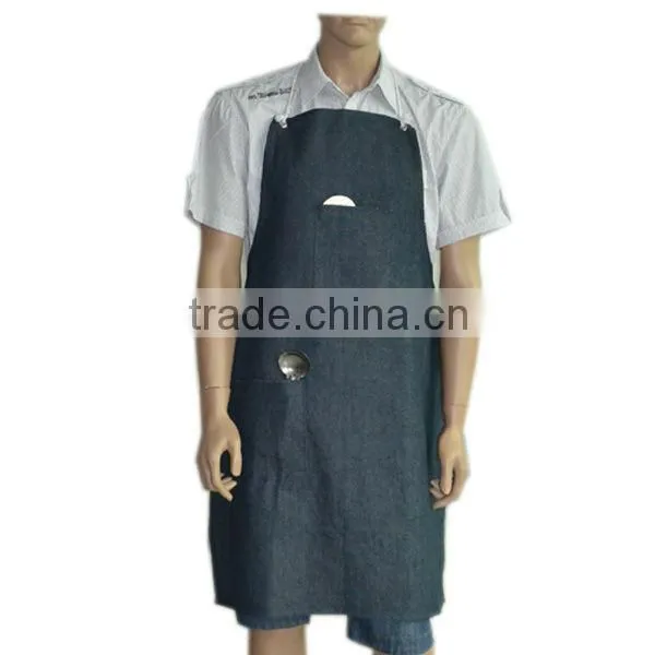 Indigo Two Pockets Denim Apron