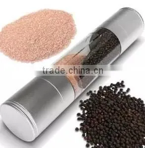 Adjustable Ceramic Grinding Mechanism Stainless Steel Salt and Pepper grinder Set 2 in 1 Salt and Pepper Mill Set