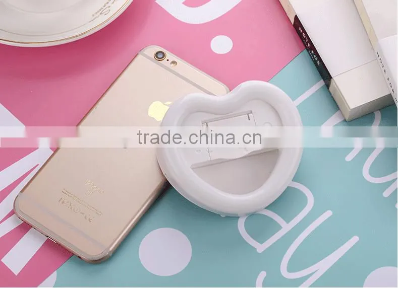 Selfie Ring Light LED Fill Light 3W 3 In 1 Cellphone Fill Light 23 LED Mini Portable Selfie Flashlight With Makeup Mirror