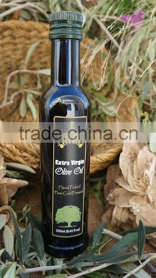 Cold Pressed Extra Virgin Olive Oil. A'Quality Extra Virgin. 100% Extra Virgin Olive Oil. Dorica Glass bottle 250 mL